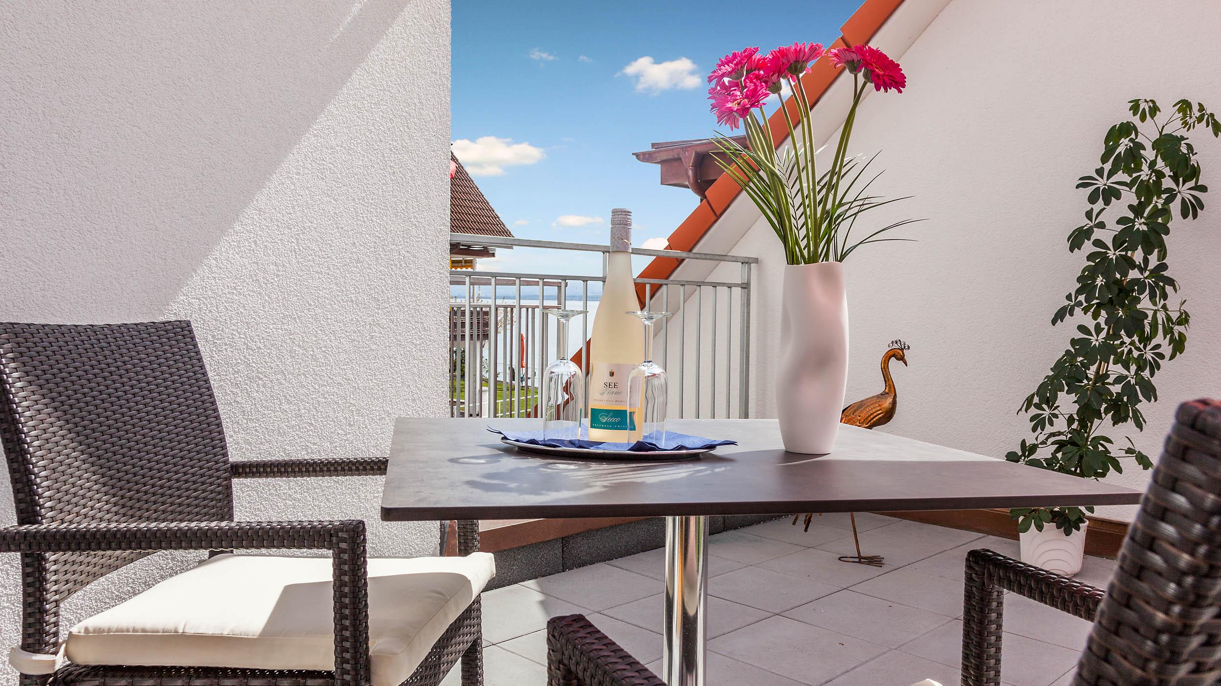 Apartment Pfahlbauten - Balkon
